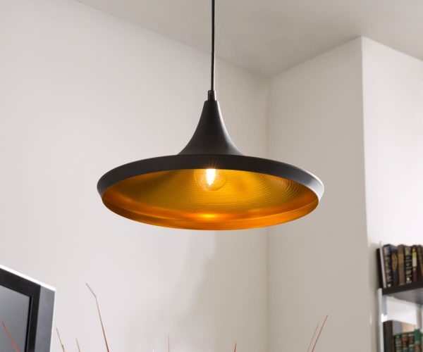 DELIFE Pendelleuchte Ginevera 35 cm Schwarz Matt Aluminium, Hängeleuchten DELIFE Pendelleuchte Ginevera 35 cm Schwarz Matt Aluminium, Hängeleuchten