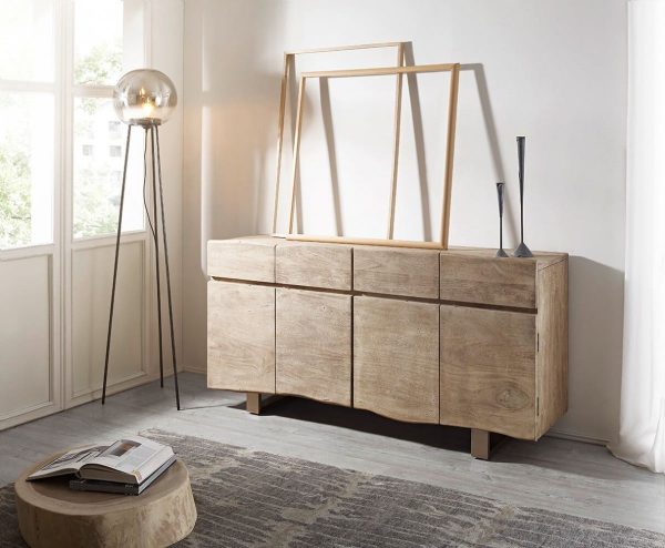 DELIFE Sideboard Live-Edge 172 cm Akazie Champagner 4 Türen 4 Schübe, Sideboards, Baumkantenmöbel, Massivholzmöbel, Massivholz, Baumkante, Wolf Live Edge DELIFE Sideboard Live-Edge 172 cm Akazie Champagner 4 Türen 4 Schübe, Sideboards, Baumkantenmöbel, Massivholzmöbel, Massivholz, Baumkante, Wolf Live Edge