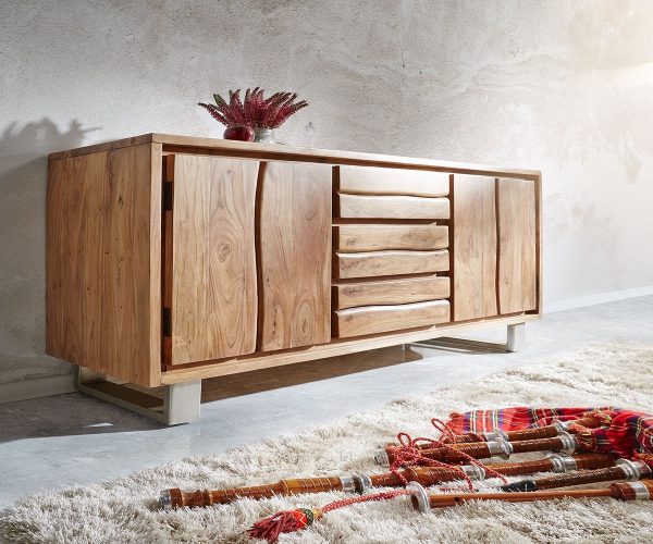 DELIFE Sideboard Live-Edge 172 cm Akazie Natur 3 Schübe 4 Türen, Sideboards, Baumkantenmöbel, Massivholzmöbel, Massivholz, Baumkante, Wolf Live Edge DELIFE Sideboard Live-Edge 172 cm Akazie Natur 3 Schübe 4 Türen, Sideboards, Baumkantenmöbel, Massivholzmöbel, Massivholz, Baumkante, Wolf Live Edge