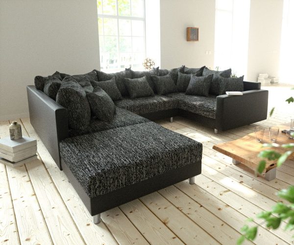 DELIFE Wohnlandschaft Clovis Schwarz Modulsofa Hocker Armlehne, Design Wohnlandschaften, Couch Loft, Modulsofa, modular DELIFE Wohnlandschaft Clovis Schwarz Modulsofa Hocker Armlehne, Design Wohnlandschaften, Couch Loft, Modulsofa, modular