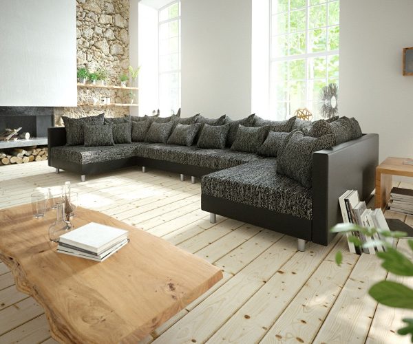 DELIFE Wohnlandschaft Clovis XL Schwarz Modulsofa erweiterbar, Design Wohnlandschaften, Couch Loft, Modulsofa, modular DELIFE Wohnlandschaft Clovis XL Schwarz Modulsofa erweiterbar, Design Wohnlandschaften, Couch Loft, Modulsofa, modular