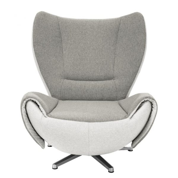 Designer Drehsessel Tom Webstoff - Grau / Hellgrau Designer Drehsessel Tom Webstoff - Grau / Hellgrau