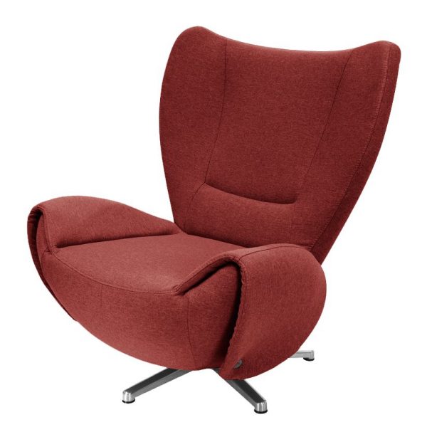 Designer Drehsessel Tom Webstoff - Rot Designer Drehsessel Tom Webstoff - Rot