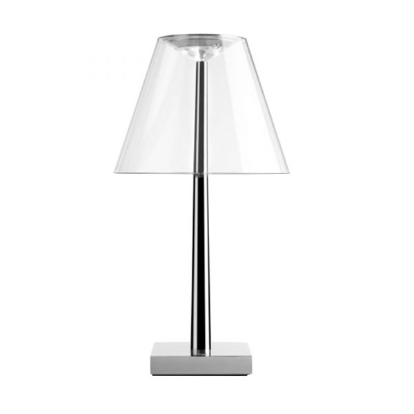 Dina+ LED Tischleuchte silber-transparent Dina+ LED Tischleuchte silber-transparent