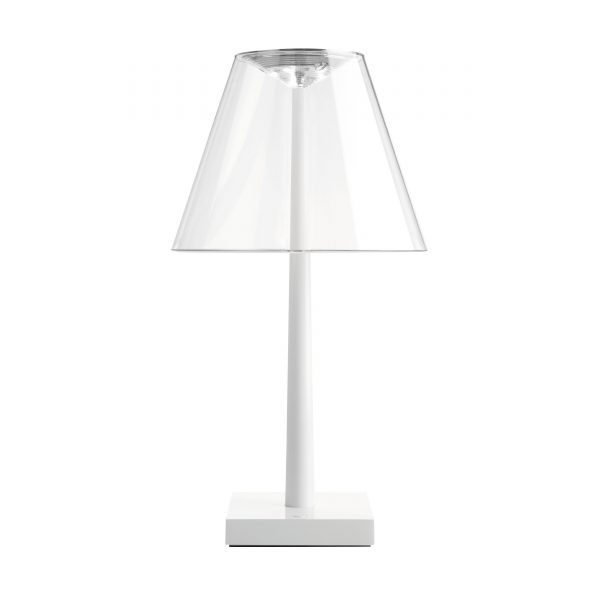 Dina+ LED Tischleuchte weiss-transparent Dina+ LED Tischleuchte weiss-transparent