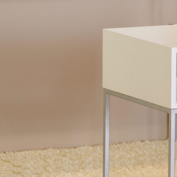 Dina Nachttisch mit Schublade esche weiß Dina Nachttisch mit Schublade esche weiß