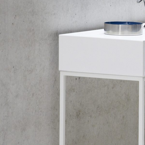 Dina Nachttisch mit Schublade weiß weiß Dina Nachttisch mit Schublade weiß weiß