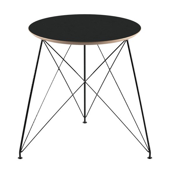 Draht 001 Beistelltisch und Hocker schwarz Draht 001 Beistelltisch und Hocker schwarz