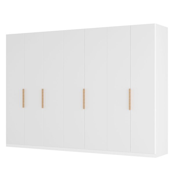 Drehtürenschrank SKØP I - Mattglas Weiß - 315 cm (7-türig) - 236 cm - Comfort Drehtürenschrank SKØP I - Mattglas Weiß - 315 cm (7-türig) - 236 cm - Comfort