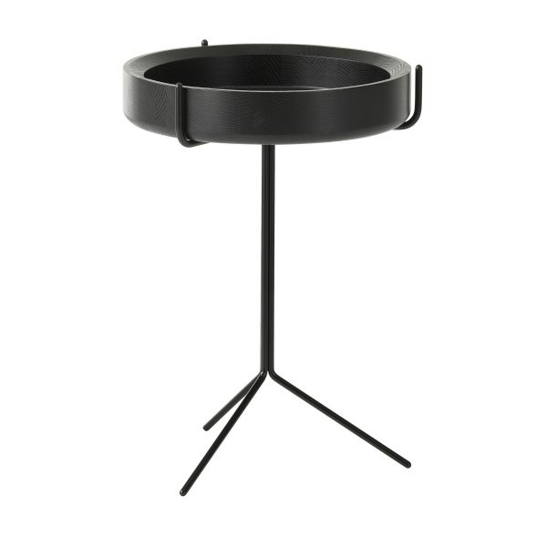 Drum Beistelltisch schwarz 56 Drum Beistelltisch schwarz 56