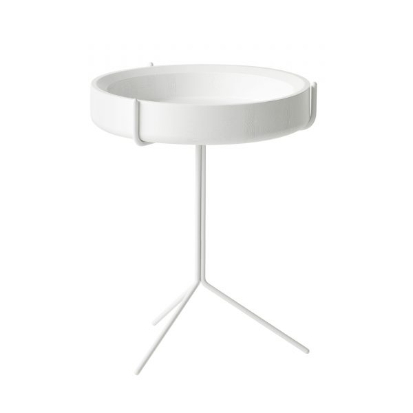 Drum Beistelltisch weiß 46 Drum Beistelltisch weiß 46
