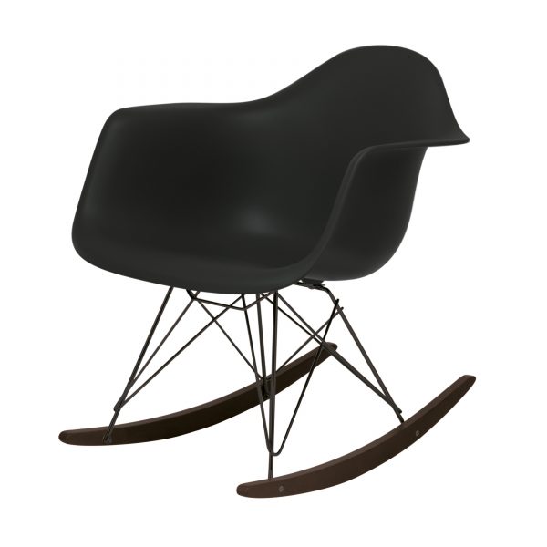 Eames Plastic Armchair RAR Schaukelstuhl basic dark-schwarz Eames Plastic Armchair RAR Schaukelstuhl basic dark-schwarz
