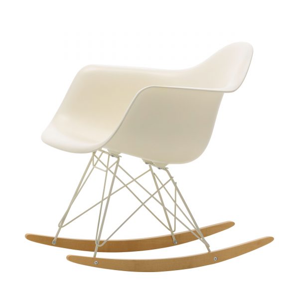 Eames Plastic Armchair RAR Schaukelstuhl creme-elfenbein Eames Plastic Armchair RAR Schaukelstuhl creme-elfenbein