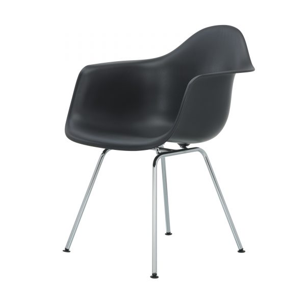 Eames Plastic Armchair Stuhl DAX mit Filzgleitern basic dark neue Maße Eames Plastic Armchair Stuhl DAX mit Filzgleitern basic dark neue Maße