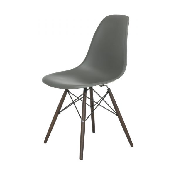 Eames Plastic Side Chair Stuhl DSW mit Filzgleitern basalt-Ahorn gebeizt neue Maße Eames Plastic Side Chair Stuhl DSW mit Filzgleitern basalt-Ahorn gebeizt neue Maße