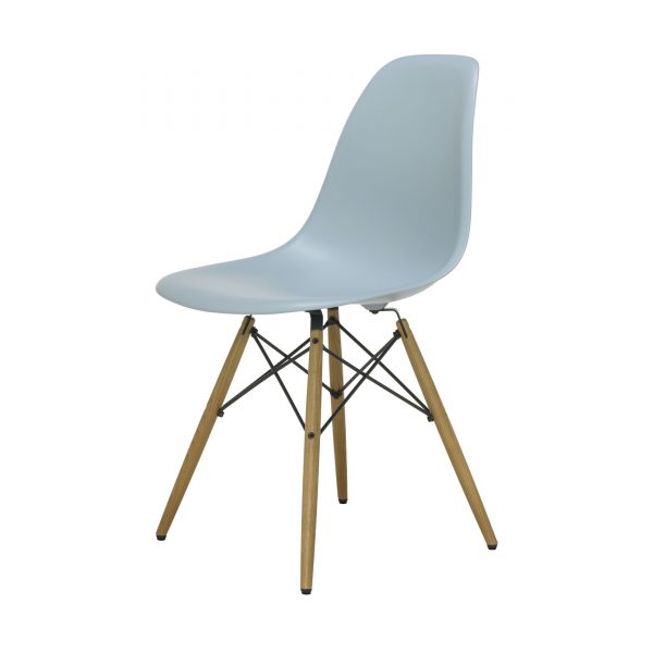 Eames Plastic Side Chair Stuhl DSW mit Filzgleitern eisgrau Esche neue Maße Eames Plastic Side Chair Stuhl DSW mit Filzgleitern eisgrau Esche neue Maße