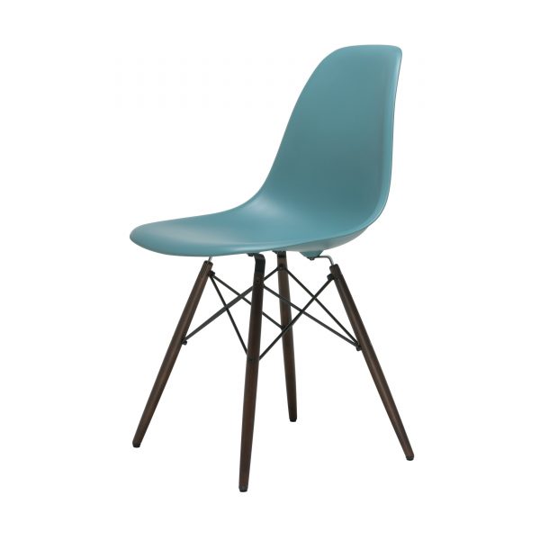 Eames Plastic Side Chair Stuhl DSW mit Filzgleitern ocean-Ahorn gebeizt neue Maße Eames Plastic Side Chair Stuhl DSW mit Filzgleitern ocean-Ahorn gebeizt neue Maße