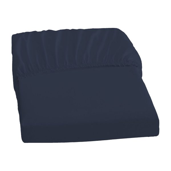 Elastic-Jersey-Spannbetttuch - Marine - 90/190-100/200-220 cm Elastic-Jersey-Spannbetttuch - Marine - 90/190-100/200-220 cm