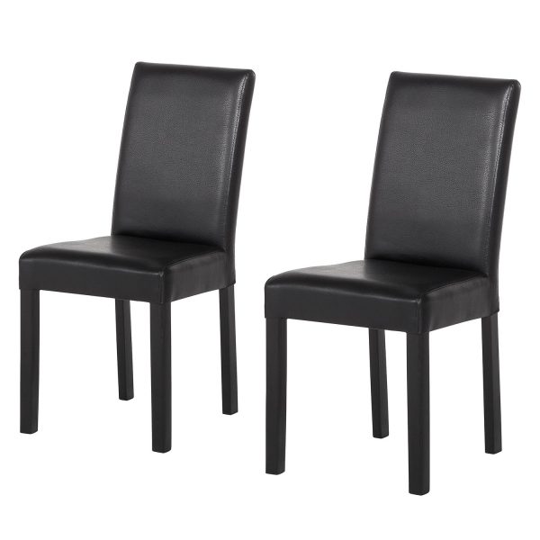 Esszimmerstuhl Flen (2er-Set) - Schwarz / Buche Dunkelbraun Esszimmerstuhl Flen (2er-Set) - Schwarz / Buche Dunkelbraun