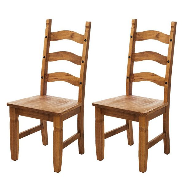Esszimmerstuhl Zacateca (2er-Set) - Kiefer massiv - Antik Esszimmerstuhl Zacateca (2er-Set) - Kiefer massiv - Antik