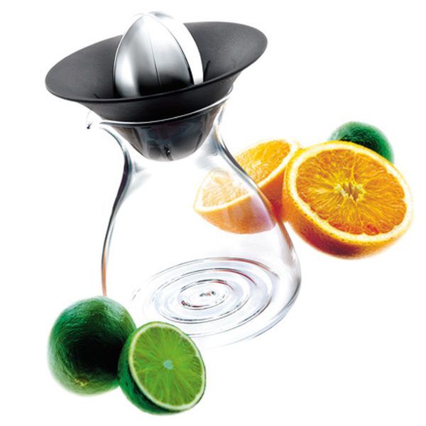 Eva Solo A/S Eva Solo - Fruchtpresse mit Glaskanne 0.6 lSchwarzT:13 H:18 B:13 Eva Solo A/S Eva Solo - Fruchtpresse mit Glaskanne 0.6 lSchwarzT:13 H:18 B:13