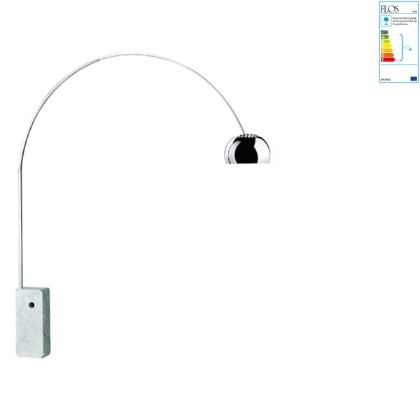 Flos - Arco StehleuchteEdelstahlT:215 H:240 Flos - Arco StehleuchteEdelstahlT:215 H:240