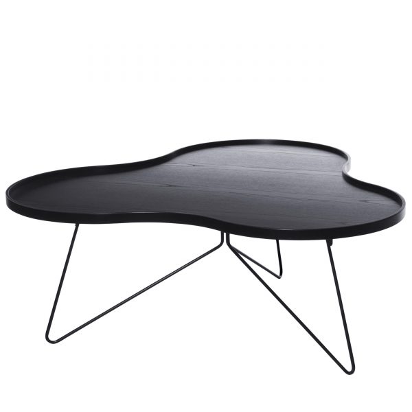 Flower Mono Beistelltisch L schwarz Flower Mono Beistelltisch L schwarz