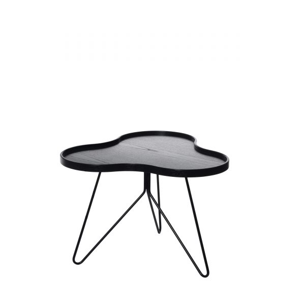 Flower Mono Beistelltisch S schwarz Flower Mono Beistelltisch S schwarz