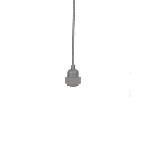 Frama E27 Lampenfassung-Set grau matt-grau Frama E27 Lampenfassung-Set grau matt-grau