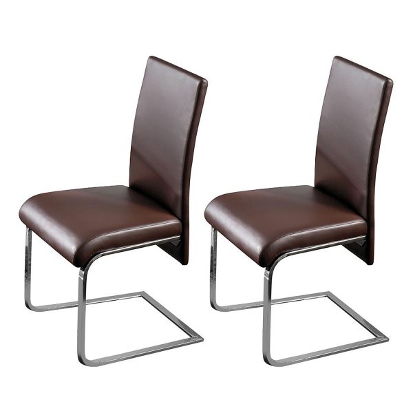 Freischwinger Buin (2er-Set) - Kunstleder - Braun Freischwinger Buin (2er-Set) - Kunstleder - Braun