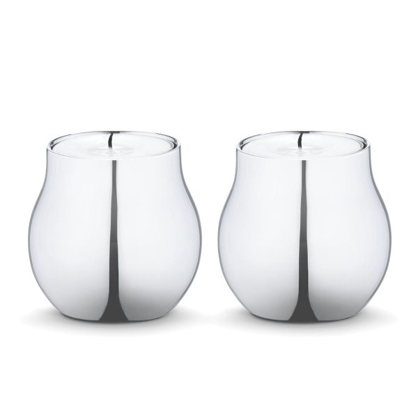 Georg Jensen - Cafu Teelichthalter Edelstahl (2er-Set)Edelstahl poliertH:5 Georg Jensen - Cafu Teelichthalter Edelstahl (2er-Set)Edelstahl poliertH:5