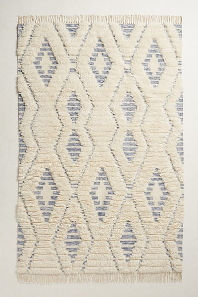 Gestreifter Teppich mit Rautenmuster - Neutral Motif70610050 Gestreifter Teppich mit Rautenmuster - Neutral Motif70610050