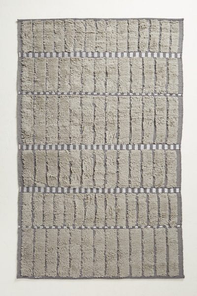 Getufteter Teppich mit Blockmuster - Grey70484050 Getufteter Teppich mit Blockmuster - Grey70484050