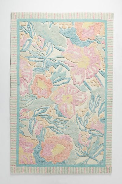 Getufteter Teppich mit Blumenmuster in Pastellfarben - A/s44905362EU Getufteter Teppich mit Blumenmuster in Pastellfarben - A/s44905362EU