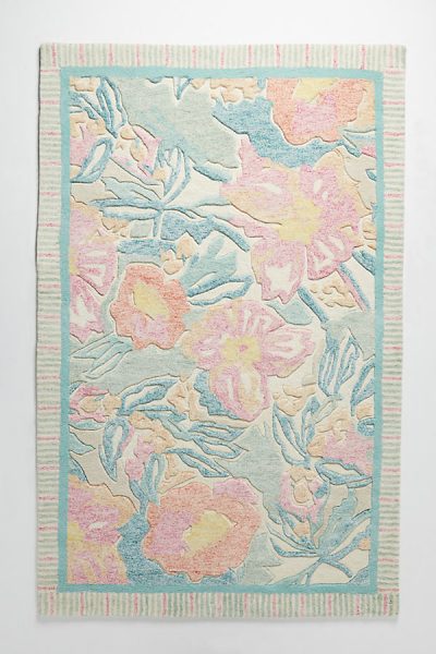 Getufteter Teppich mit Blumenmuster in Pastellfarben - A/s44905875EU Getufteter Teppich mit Blumenmuster in Pastellfarben - A/s44905875EU