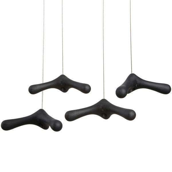 Goods - Flying Hooks Hängegarderobe mit Mehrfachbaldachin Goods - Flying Hooks Hängegarderobe mit Mehrfachbaldachin