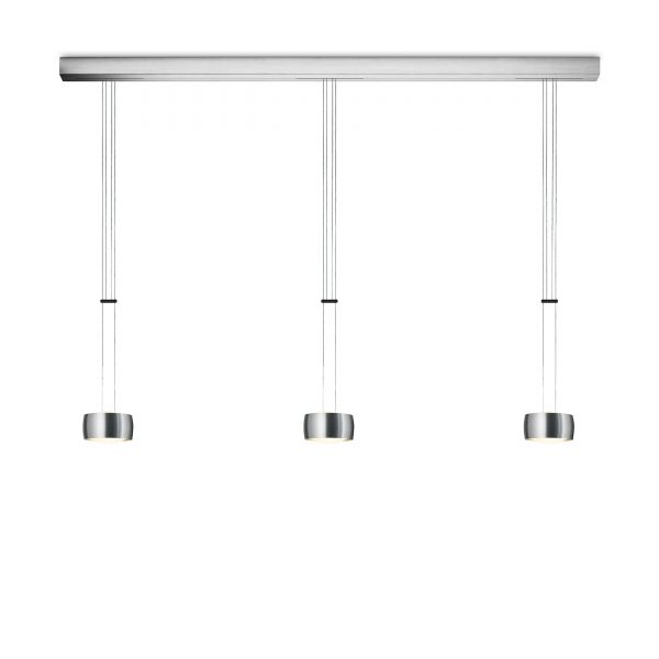 Grace LED Pendelleuchte 3fach alu gebürstet Grace LED Pendelleuchte 3fach alu gebürstet