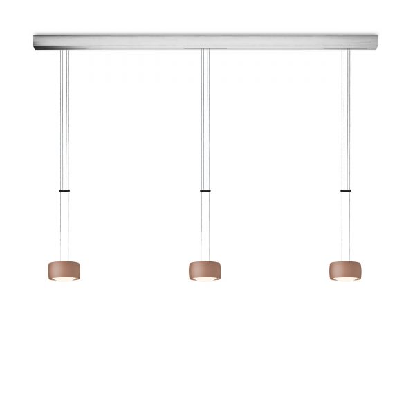 Grace LED Pendelleuchte 3fach satin copper Grace LED Pendelleuchte 3fach satin copper