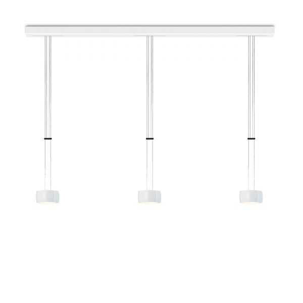 Grace LED Pendelleuchte 3fach weiß glänzend Grace LED Pendelleuchte 3fach weiß glänzend
