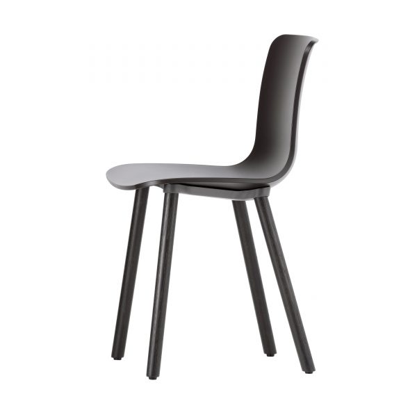 HAL Wood Stuhl dunkel mit Kunststoffgleitern HAL Wood Stuhl dunkel mit Kunststoffgleitern