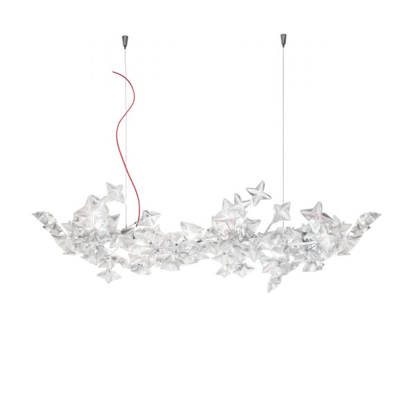 Hanami LED Pendelleuchte L transparent-rot Hanami LED Pendelleuchte L transparent-rot