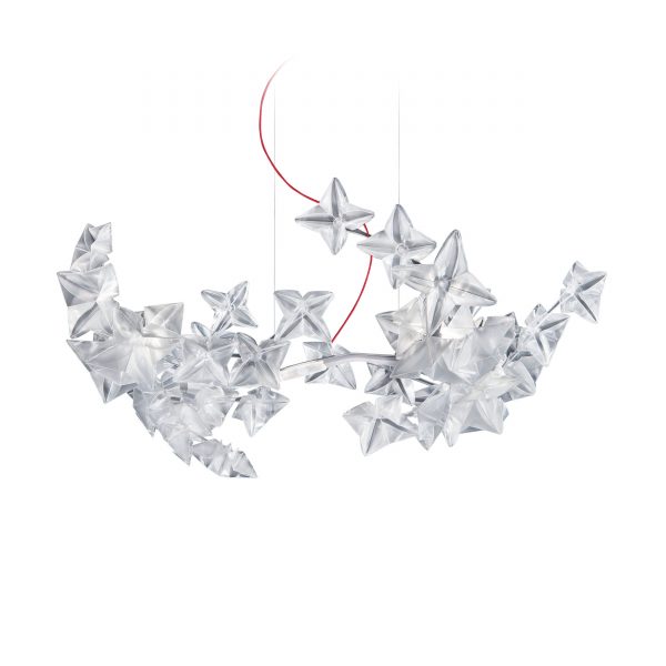 Hanami LED Pendelleuchte S transparent-rot Hanami LED Pendelleuchte S transparent-rot