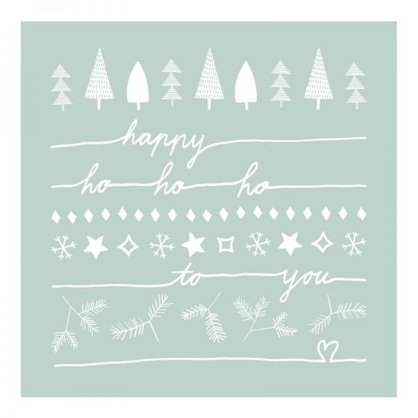 Happy Ho Ho Ho to You Mint Leinwandbild Happy Ho Ho Ho to You Mint Leinwandbild