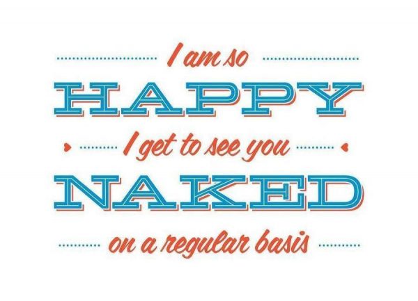 Happy When You´re Naked Leinwandbild Happy When You´re Naked Leinwandbild