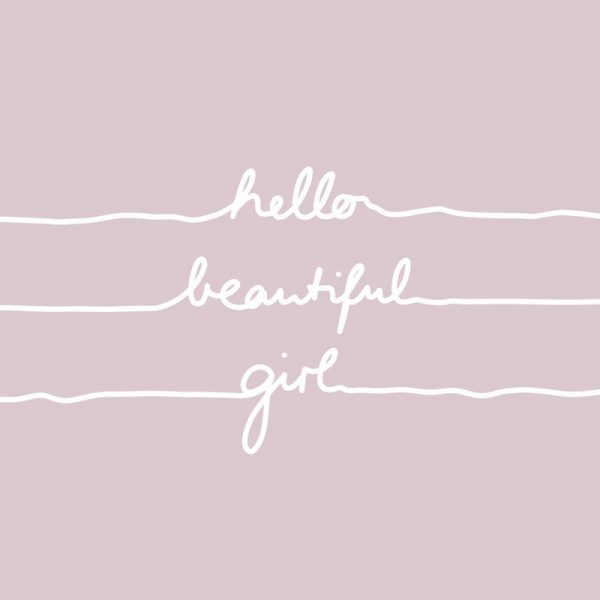 Hello Beautiful Girl Leinwandbild Hello Beautiful Girl Leinwandbild