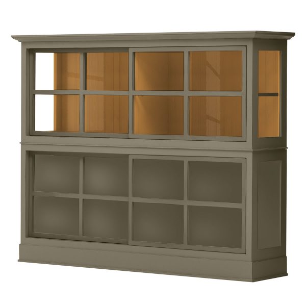 Highboard Azjana - Pinie teilmassiv - Granit / Pinie Honig Highboard Azjana - Pinie teilmassiv - Granit / Pinie Honig