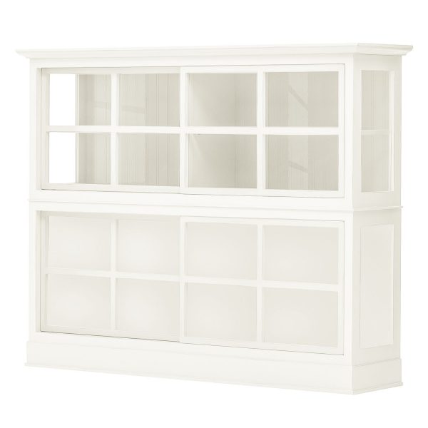 Highboard Azjana - Pinie teilmassiv - Pinie weiß lackiert Highboard Azjana - Pinie teilmassiv - Pinie weiß lackiert