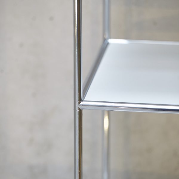 Home Regalsystem Anbauelement 5 Böden chrom-weiß Home Regalsystem Anbauelement 5 Böden chrom-weiß