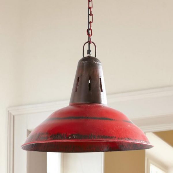 Hängelampe Dukes rot H/Ø ca. 35/40 cm Hängelampe Dukes rot H/Ø ca. 35/40 cm