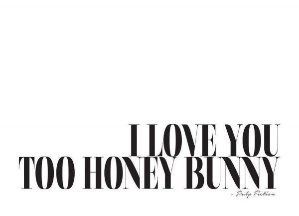 I Love You Too Honey Bunny Leinwandbild I Love You Too Honey Bunny Leinwandbild